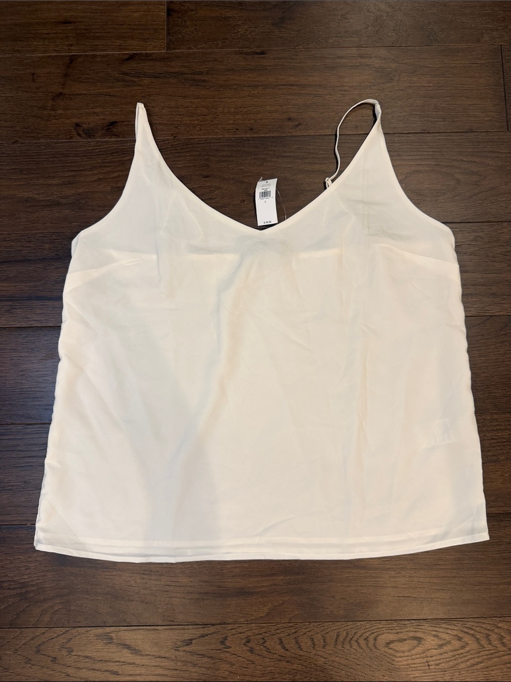 Banana Republic Ivory V Neck Camisole Tank Top - Size Large NWT C30-088